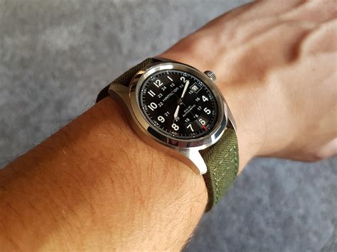 hamilton replica khaki 42mm watch kits|hamilton khaki strap review.